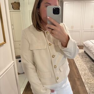 Cream Blazer Workwear Size Large NWT